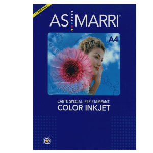 Carta fotografica - per inkjet - A3 - 150 gr - 50 fogli - effetto lucido - bianco - As Marri